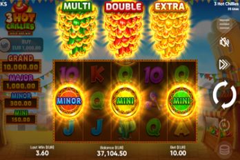 3 Hot Chillies Slot Game Screenshot Image