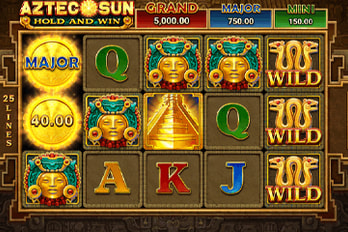 Aztec Sun: Hold and Win Slot Game Screenshot Image