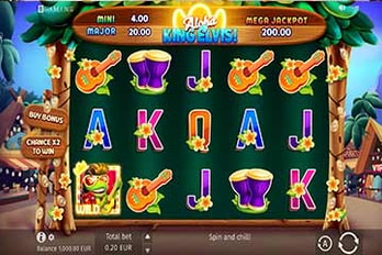 Aloha King Elvis Slot Game Screenshot Image