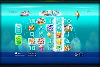 Big Atlantis Frenzy Slot Game Screenshot Image