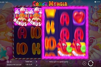 Candy Monsta Slot Game Screenshot Image