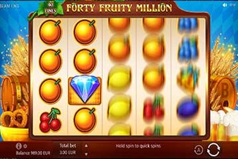 Forty Fruity Million Slot Game Screenshot Image