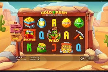 Gold Rush with Johnny Cash Slot Game Screenshot Image