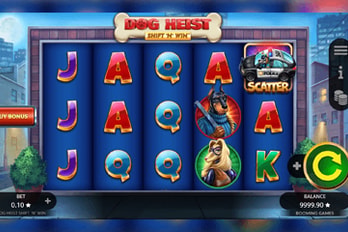 Dog Heist Shift 'N' Win Slot Game Screenshot Image