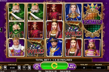 Golden Royals Slot Game Screenshot Game