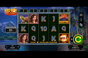 Red Hot Volcano Slot Game Screenshot Image