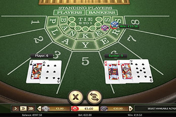 Baccarat Table Game Screenshot Image