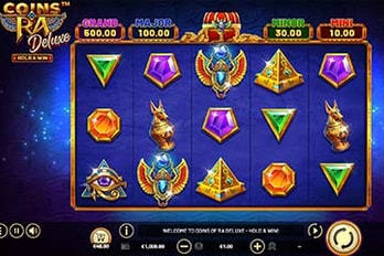 Coins of Ra Deluxe Slot Game Screenshot Image