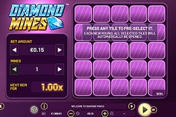 Diamond Mines Slot Game Screenshot Image
