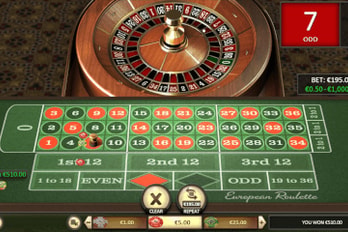 European Roulette Table Game Screenshot Image