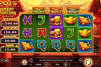 Pots of Great Fortune Slot Game Screenshot Image