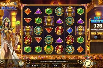 Treasures Of Cleopatra Slot Game Screenshot Image