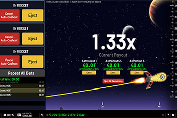 Triple Cash or Crash Crash Game Screenshot Image