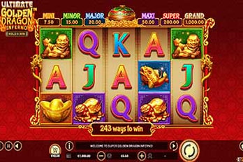 Ultimate Golden Dragon Inferno - Hold and Win Slot Game Screenshot Image