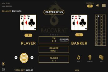Baccarat Table Game Screenshot Image