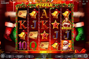Santa's Puzzle Slot Game Screenshot Image