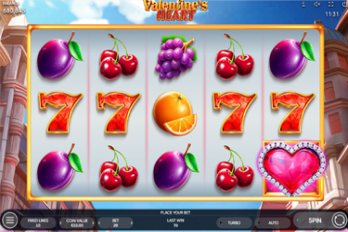 Valentine's Heart Slot Game Screenshot Image