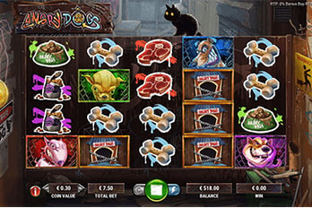 Gameart Angry Dogs Slot Game Screenshot Image