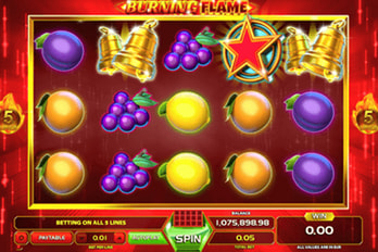 Burning Flames Slot Game Screenshot Image