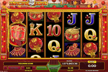 Dancing Lions Slot Game Screenshot Image
