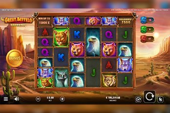 Great Buffalo Megaways Slot Game Screenshot Image
