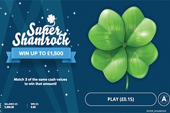 Super Shamrock Scratch Game Screenshot Image