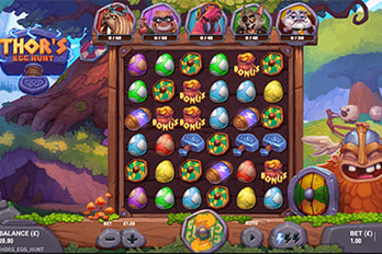 Thor's Egg Hunt Slot Game Screenshot Image