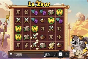 Le Zeus Slot Game Screenshot Image