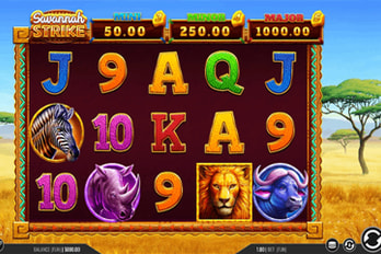 Savannah Strike Slot Game Screenshot Image