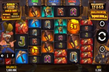 iSoftBet Gold Digger Megaways Slot Game Screenshot Image