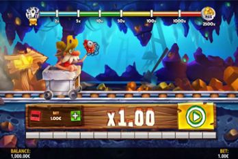Gus's Gold: Minecart Mayhem Crash Game Screenshot Image