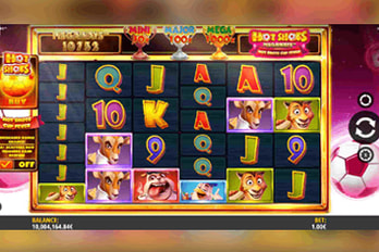 Hot Shots Megaways: Hot Shots Cup Fever Slot Game Screenshot Image