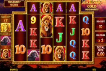 iSoftBet Majestic Gold Megaways Slot Game Screenshot Image