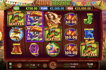 Chili Desert Slot Game Screenshot Image