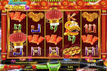 Eastern Lions Slot Game Screenshot Image