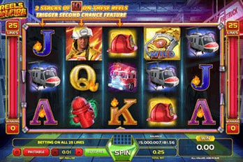 Reels On Fire Slot Game Screenshot Image