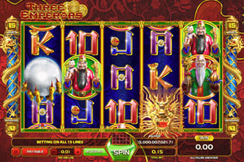 Three Emperors Slot Game Screenshot Image