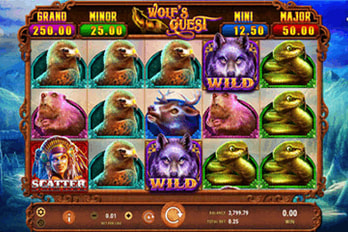 Wolf's Quest Slot Game Screenshot Image