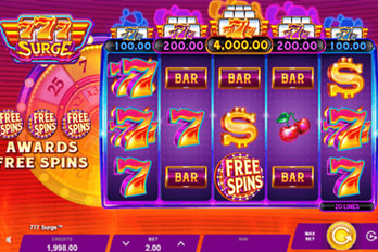 777 Surge Slot Game Screenshot Image