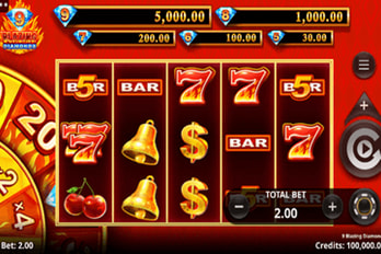 9 Blazing Diamonds Slot Game Screenshot Image