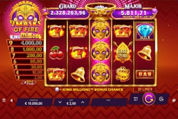 9 Masks of Fire: King Millions Slot Game Screenshot Image