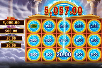 Amazing Link Zeus Slot Game Screenshot Image