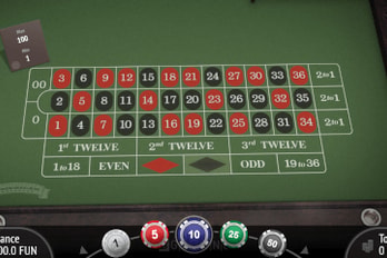 American Roulette Table Game Screenshot Image