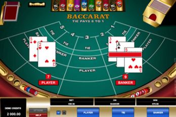 Baccarat Table Game Screenshot Image