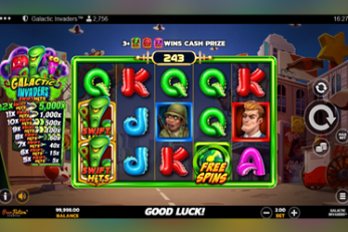 Galactic Invaders Slot Game Screenshot Image