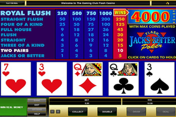 Jacks or Better Video Poker Screenshot Image