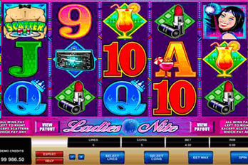 Ladies Nite Slot Game Screenshot Image