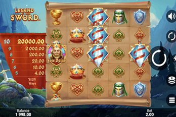 Legend of the Sword Slot Game Screenshot Image