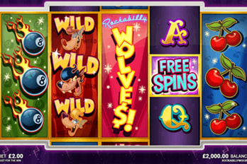 Rockabilly Wolve$! Slot Game Screenshot Image