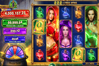 Sisters of Oz WowPot! Slot Game Screenshot Image